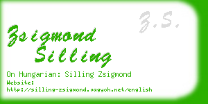 zsigmond silling business card